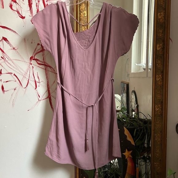 Lush Lavender Women's Top with Tie Detail Size S - Picture 1 of 16